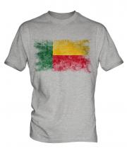 Benin Distressed Flag Mens T-Shirt