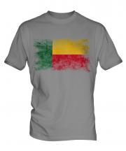 Benin Distressed Flag Mens T-Shirt