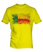Benin Distressed Flag Mens T-Shirt