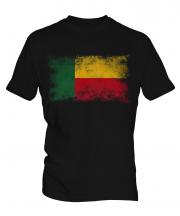 Benin Distressed Flag Mens T-Shirt