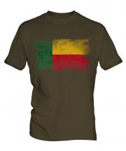 Benin Distressed Flag Mens T-Shirt