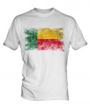 Benin Distressed Flag Mens T-Shirt