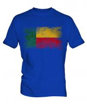 Benin Distressed Flag Mens T-Shirt