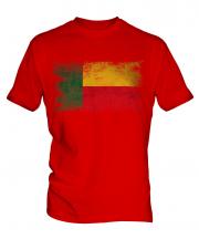 Benin Distressed Flag Mens T-Shirt