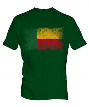 Benin Distressed Flag Mens T-Shirt