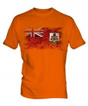 Bermuda Distressed Flag Mens T-Shirt
