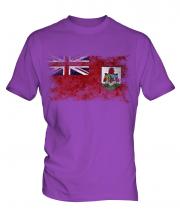 Bermuda Distressed Flag Mens T-Shirt