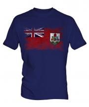 Bermuda Distressed Flag Mens T-Shirt