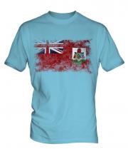 Bermuda Distressed Flag Mens T-Shirt