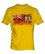 Bermuda Distressed Flag Mens T-Shirt