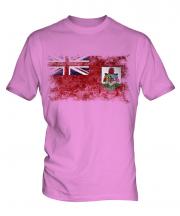 Bermuda Distressed Flag Mens T-Shirt