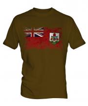 Bermuda Distressed Flag Mens T-Shirt
