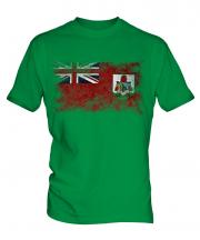 Bermuda Distressed Flag Mens T-Shirt