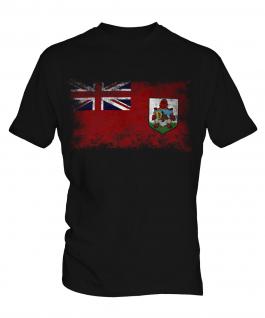 Bermuda Distressed Flag Mens T-Shirt
