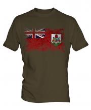 Bermuda Distressed Flag Mens T-Shirt