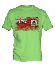 Bermuda Distressed Flag Mens T-Shirt