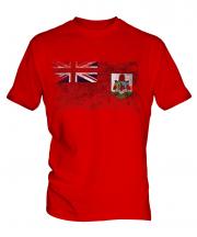Bermuda Distressed Flag Mens T-Shirt