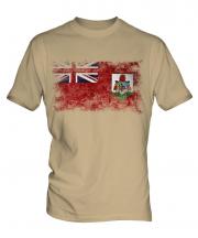 Bermuda Distressed Flag Mens T-Shirt