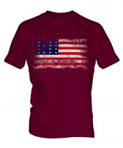 Bikini Atoll Distressed Flag Mens T-Shirt