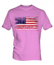Bikini Atoll Distressed Flag Mens T-Shirt