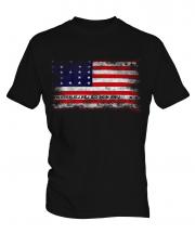 Bikini Atoll Distressed Flag Mens T-Shirt