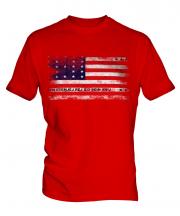 Bikini Atoll Distressed Flag Mens T-Shirt