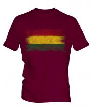 Bolivia Distressed Flag Mens T-Shirt