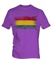 Bolivia Distressed Flag Mens T-Shirt