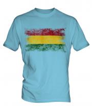Bolivia Distressed Flag Mens T-Shirt