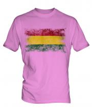 Bolivia Distressed Flag Mens T-Shirt