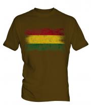 Bolivia Distressed Flag Mens T-Shirt