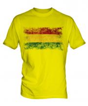 Bolivia Distressed Flag Mens T-Shirt