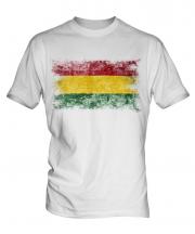 Bolivia Distressed Flag Mens T-Shirt