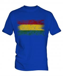 Bolivia Distressed Flag Mens T-Shirt