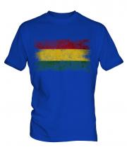 Bolivia Distressed Flag Mens T-Shirt
