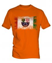 Bosnia And Herzegovina Federation Distressed Flag Mens T-Shirt