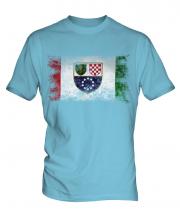 Bosnia And Herzegovina Federation Distressed Flag Mens T-Shirt