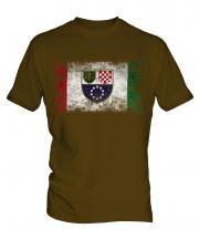 Bosnia And Herzegovina Federation Distressed Flag Mens T-Shirt