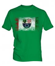 Bosnia And Herzegovina Federation Distressed Flag Mens T-Shirt
