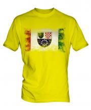 Bosnia And Herzegovina Federation Distressed Flag Mens T-Shirt