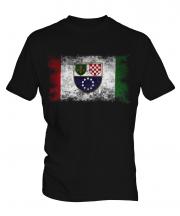 Bosnia And Herzegovina Federation Distressed Flag Mens T-Shirt