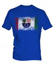 Bosnia And Herzegovina Federation Distressed Flag Mens T-Shirt