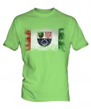 Bosnia And Herzegovina Federation Distressed Flag Mens T-Shirt