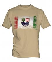 Bosnia And Herzegovina Federation Distressed Flag Mens T-Shirt