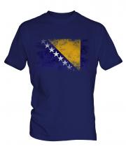 Bosnia And Herzegovina Distressed Flag Mens T-Shirt