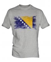 Bosnia And Herzegovina Distressed Flag Mens T-Shirt
