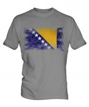 Bosnia And Herzegovina Distressed Flag Mens T-Shirt