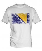 Bosnia And Herzegovina Distressed Flag Mens T-Shirt