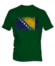 Bosnia And Herzegovina Distressed Flag Mens T-Shirt