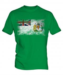 British Antartic Territory Distressed Flag Mens T-Shirt